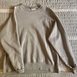 CHAMPION REVERSE WEAVE GREY CREWNECK